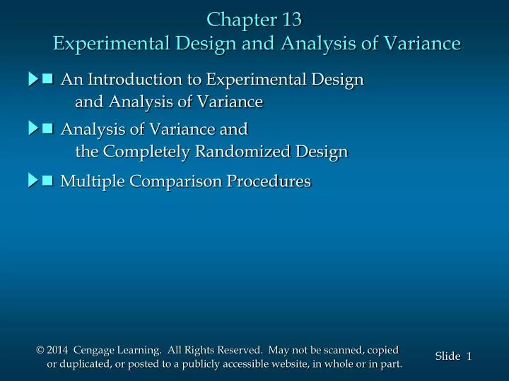 Types of experimental design ppt image
