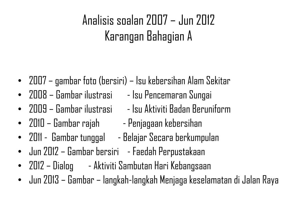 Contoh Soalan Karangan Spm Bahagian A - Wiluk Quotes