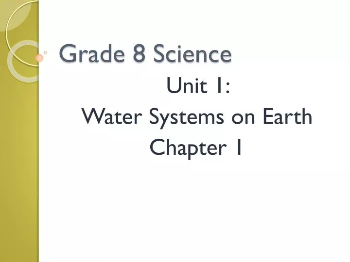 grade 8 science n.