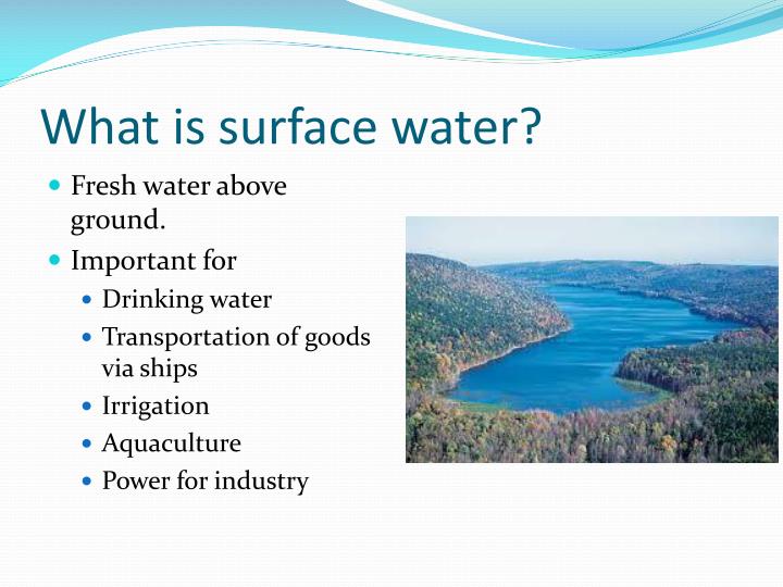 How Is Surface Water Used