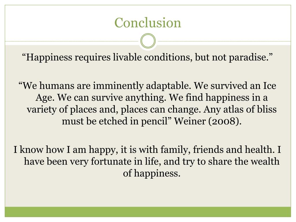 conclusion essay about happiness