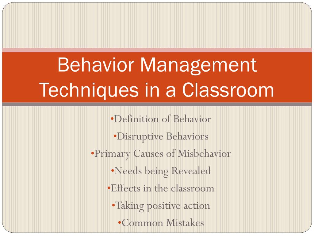 powerpoint presentation on behaviour management