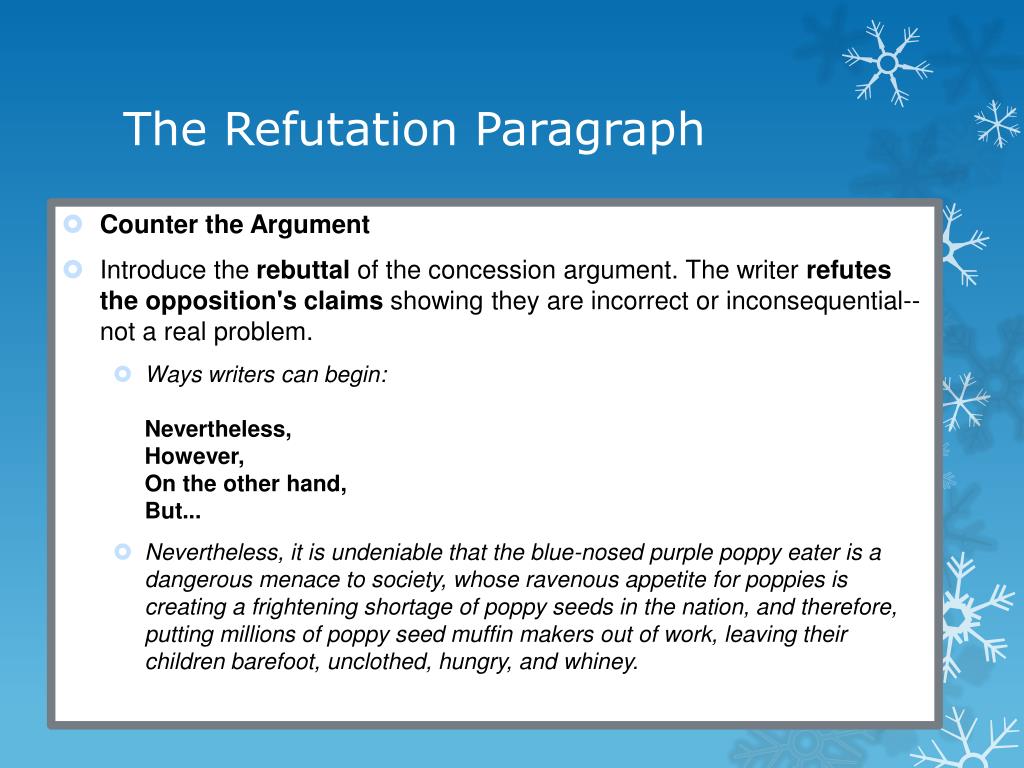 refutation essay examples