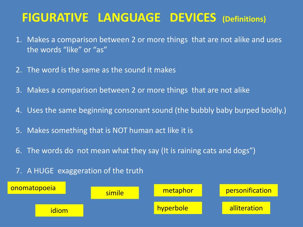 Language devices. Figurative language. Exaggeration examples. Make a Comparison. Language device