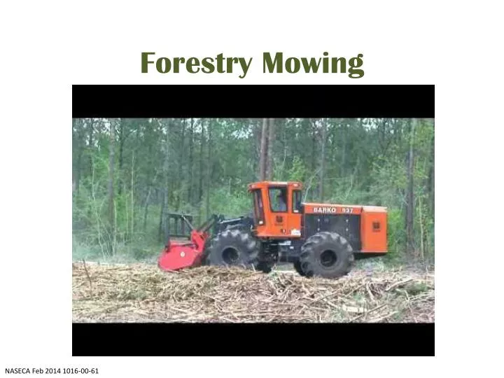 forestry mowing n.