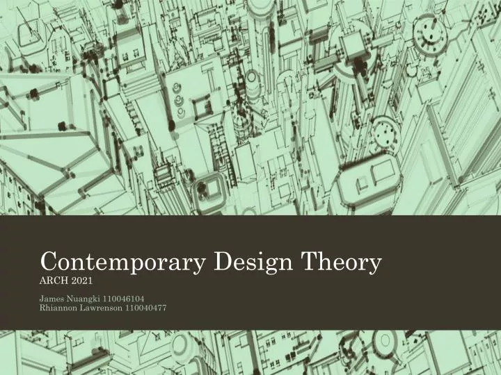 contemporary design theory arch 2021 n.
