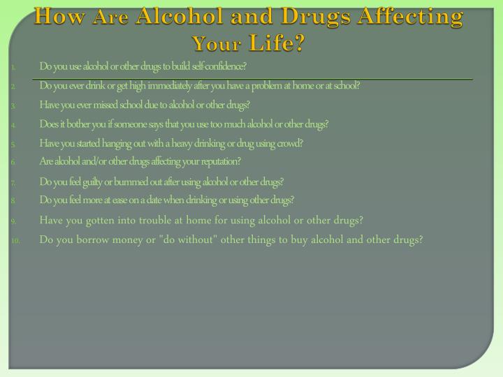 how drugs affect your life how drugs affect your life