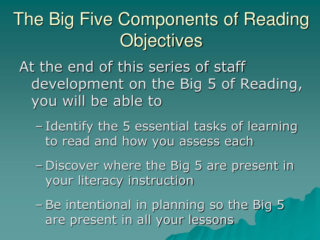 ppt-the-big-five-components-of-reading-phonological-processing