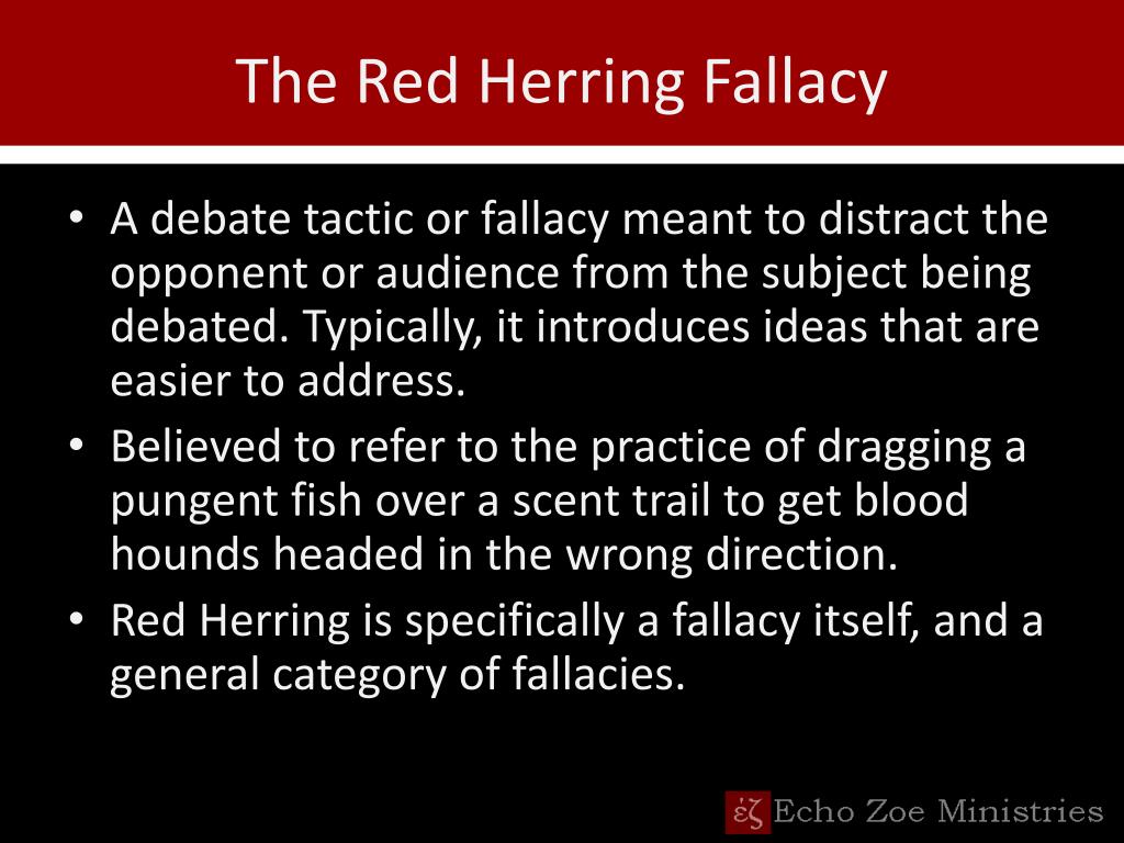 red herring logical fallacy example red herring logical fallacy example