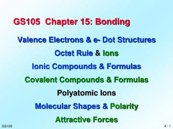 gs105 chapter 15 bonding n.