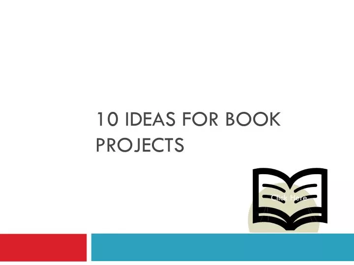ppt 10 ideas for book projects powerpoint presentation presentation projects