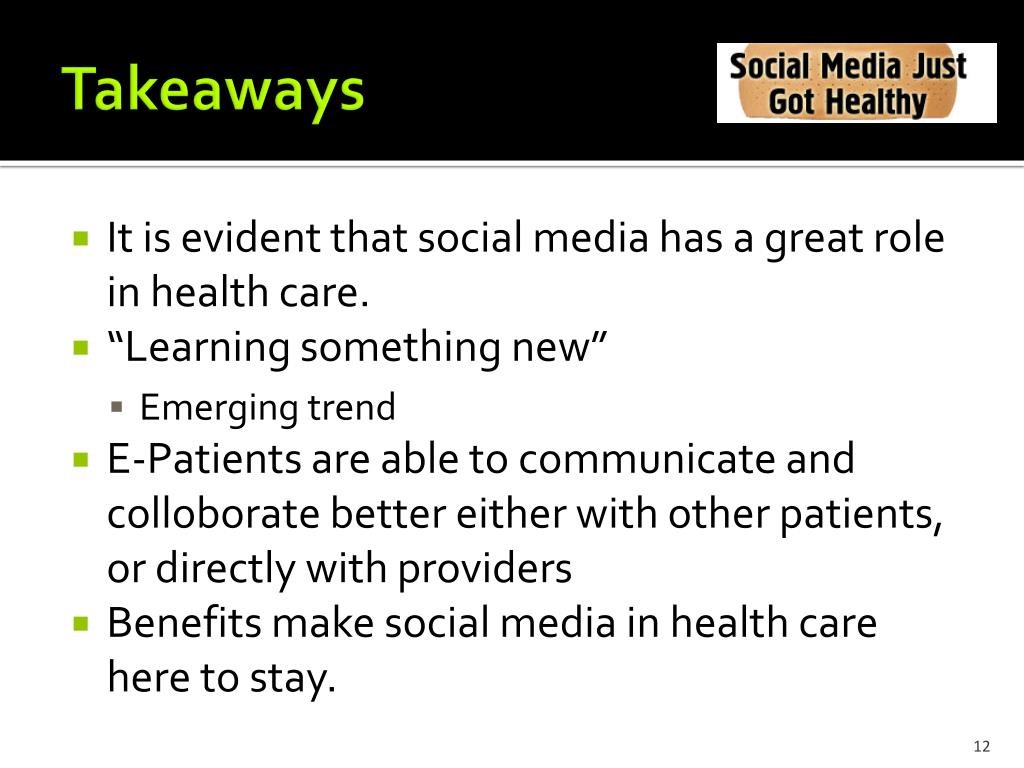 PPT - The Role of Social Media on Health Care PowerPoint Presentation ...