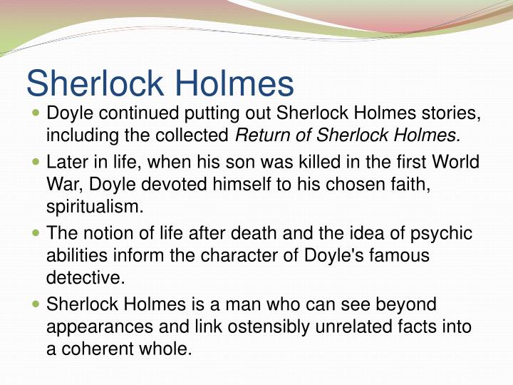 PPT - Sir Arthur Conan Doyle PowerPoint Presentation - ID:2310693