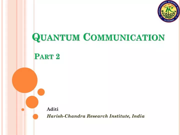 quantum communication part 2 n.