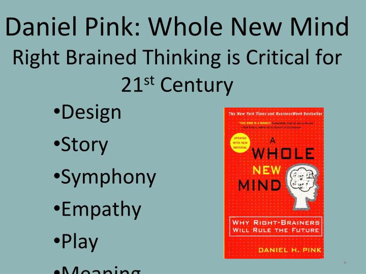 daniel pink s a whole new mind Read an excerpt from a whole new mind by daniel pink oprahcom excerpt from a whole new mind by daniel pink introduction the last. daniel pink s a whole new mind Read an excerpt from a whole new mind by daniel pink oprahcom excerpt from a whole new mind by daniel pink introduction the last.