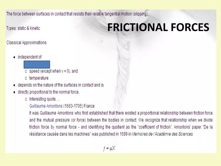normal and kinetic frictional force i normal and kinetic frictional force i
