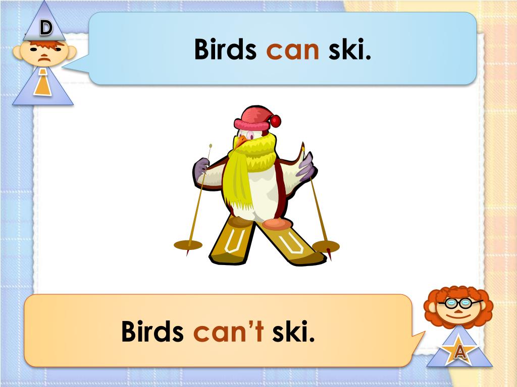 Ski с английского на русский. Глаголы can can't. Глагол can для детей. Глагол can в английском языке. Глагол can в английском языке 2 класс.