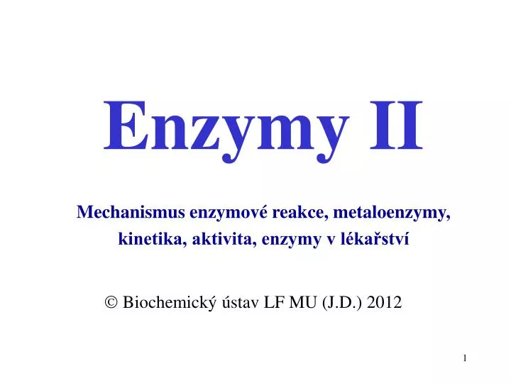 enzymy ii n.