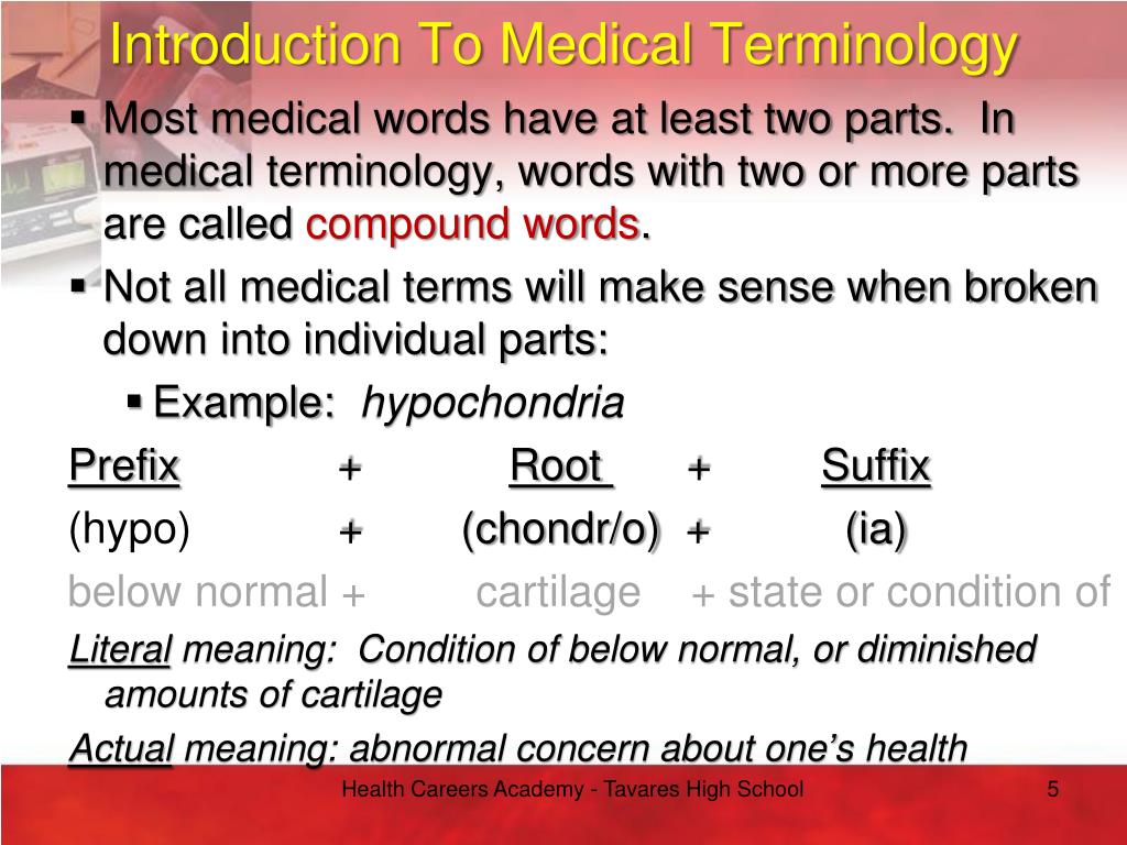 introduction to medical terminology assignment quizlet