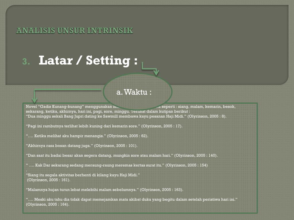 PPT - APRESIASI NOVEL “ GADIS KUNANG-KUNANG” KARYA OLYRINSON PowerPoint