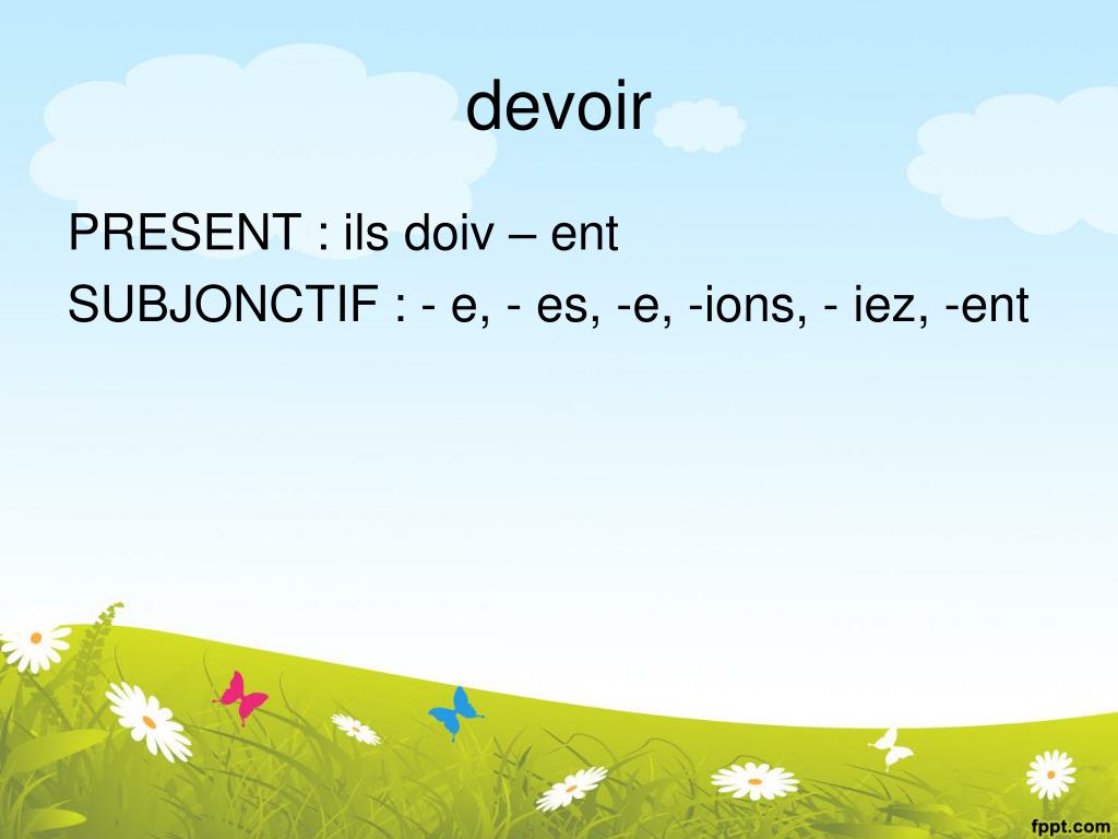Subjonctif De Devoir PPT - Subjonctif PowerPoint Presentation, free download - ID:2315021