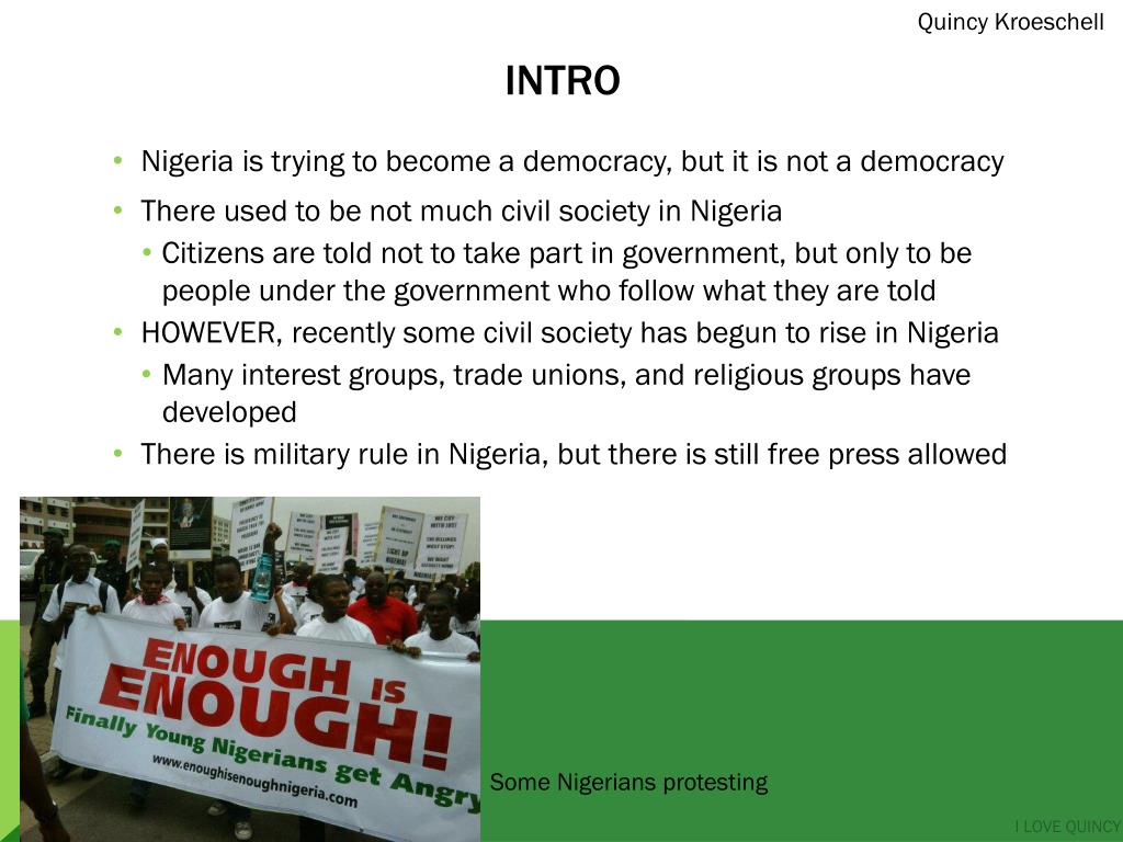 PPT Nigeria Citizen/Society State PowerPoint Presentation, free