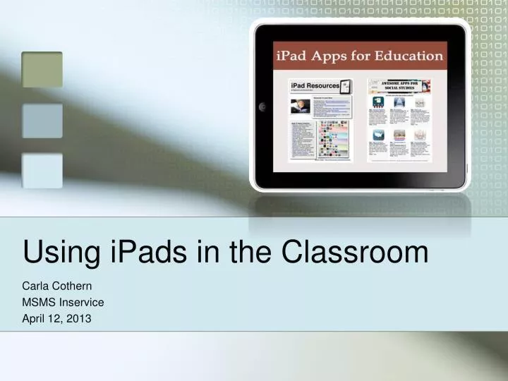 using ipads in the classroom n.