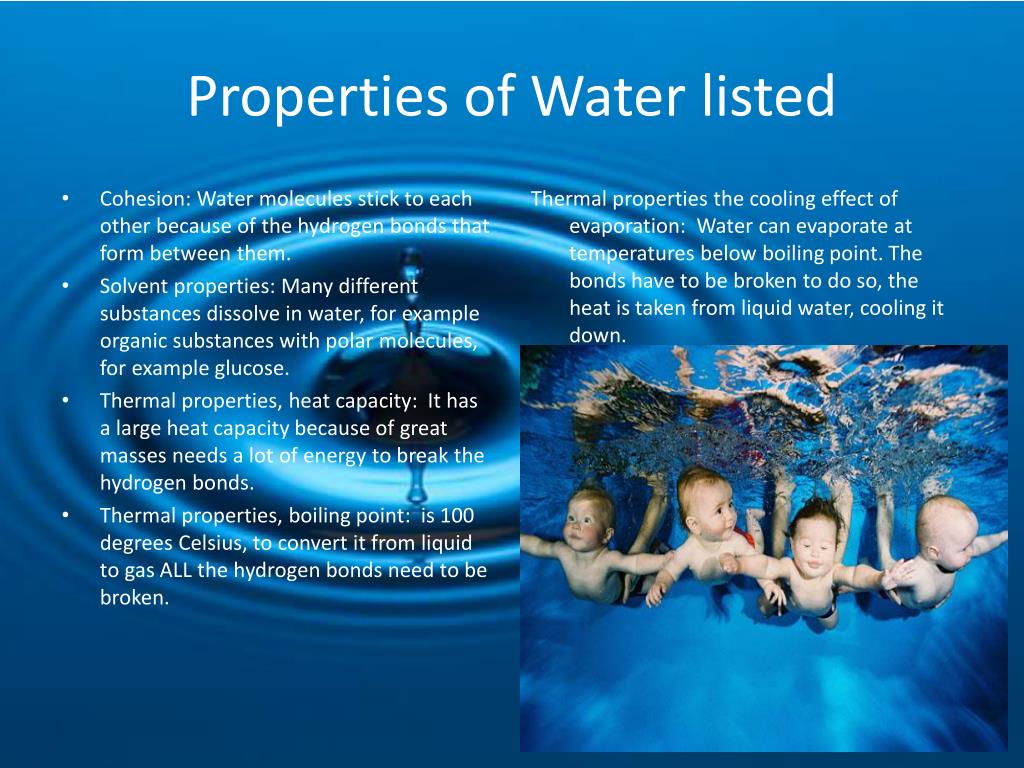 properties of water powerpoint presentation