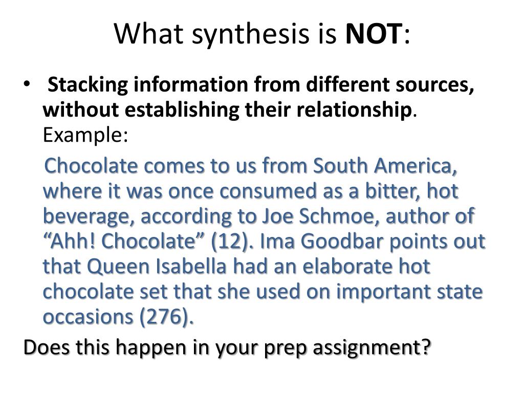 source synthesis