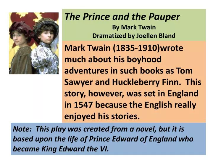 essays on the prince and the pauper The prince and the pauper: summary 1 discuss the significance of the title the title of this book is important because it gives a reference on. essays on the prince and the pauper The prince and the pauper: summary 1 discuss the significance of the title the title of this book is important because it gives a reference on.