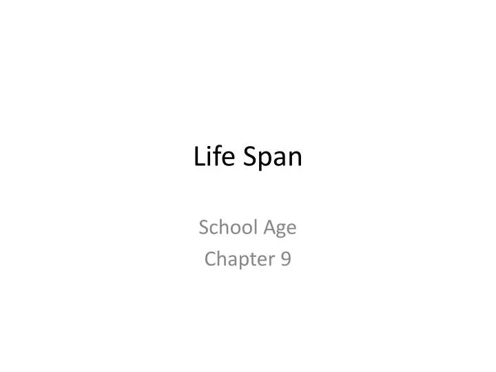 life span n.