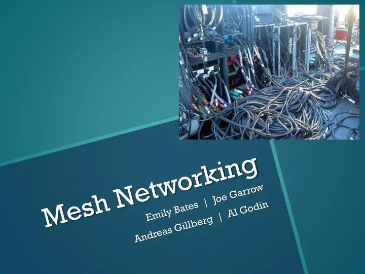 mesh networking n.