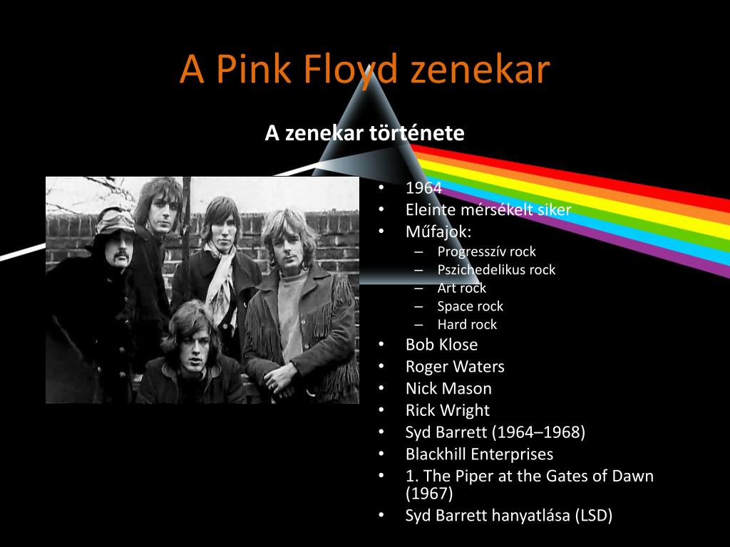 PPT - A Pink Floyd zenekar PowerPoint Presentation, free download -  ID:2317830