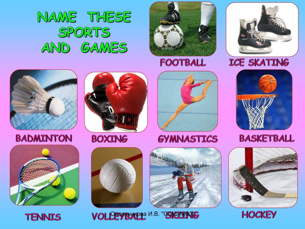Презентация sports and games
