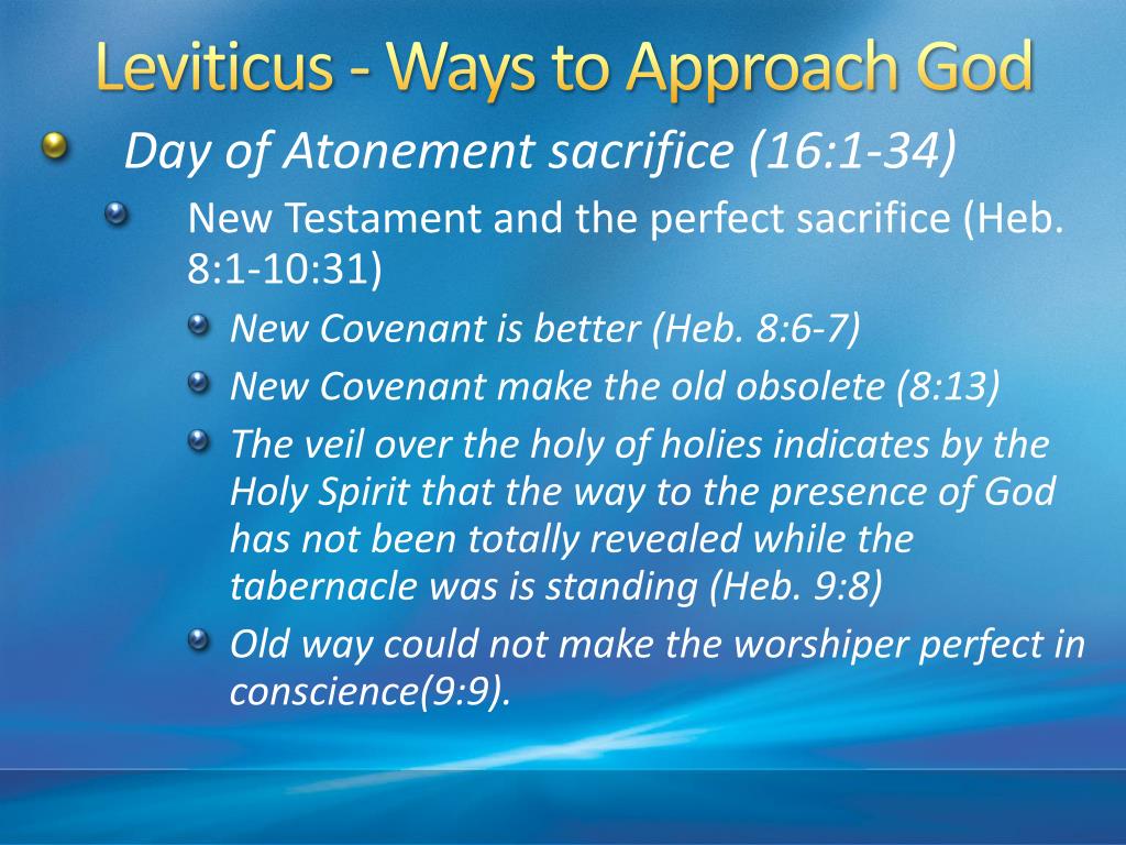 Sacrifice, Atonement, and Holiness in Leviticus