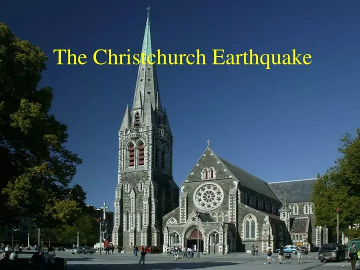 the christchurch earthquake n.