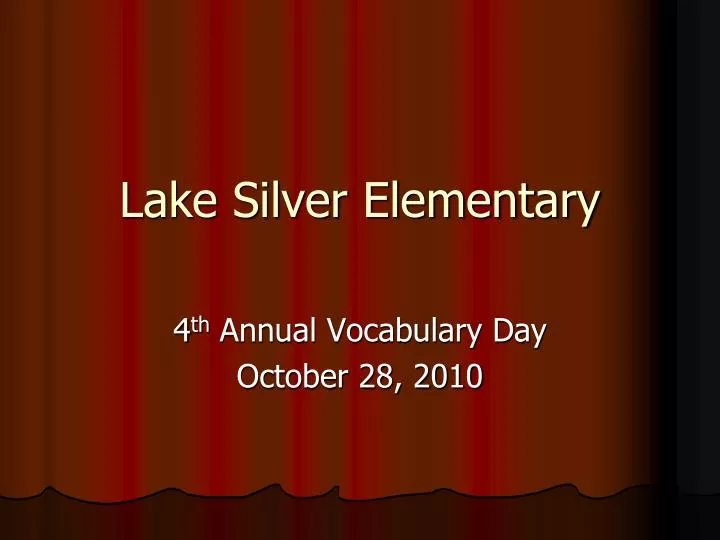 lake silver elementary n.