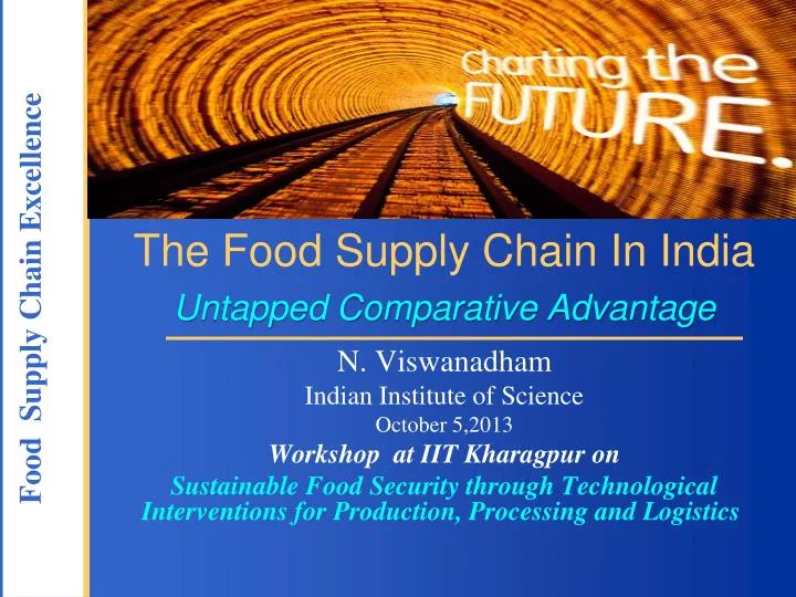 PPT - The Food Supply Chain In India Untapped Comparative Advantage ...