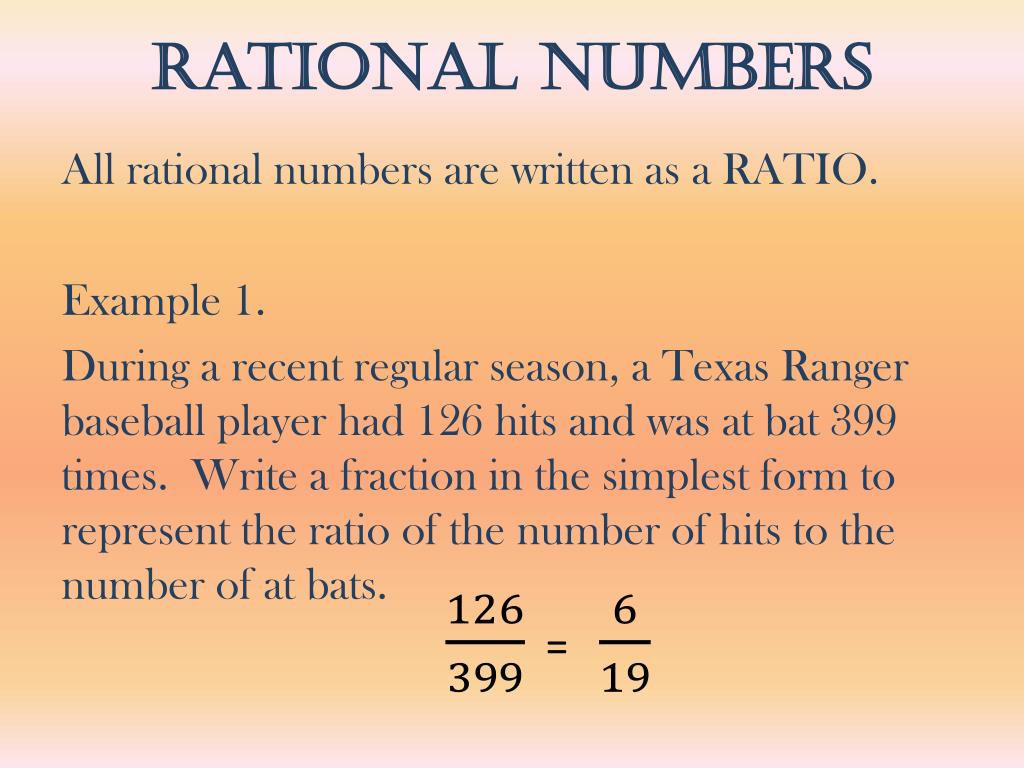 presentation on rational numbers