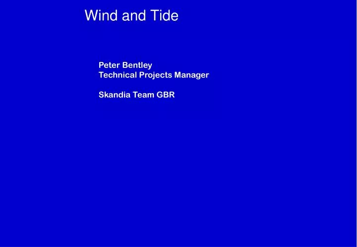 wind and tide n.