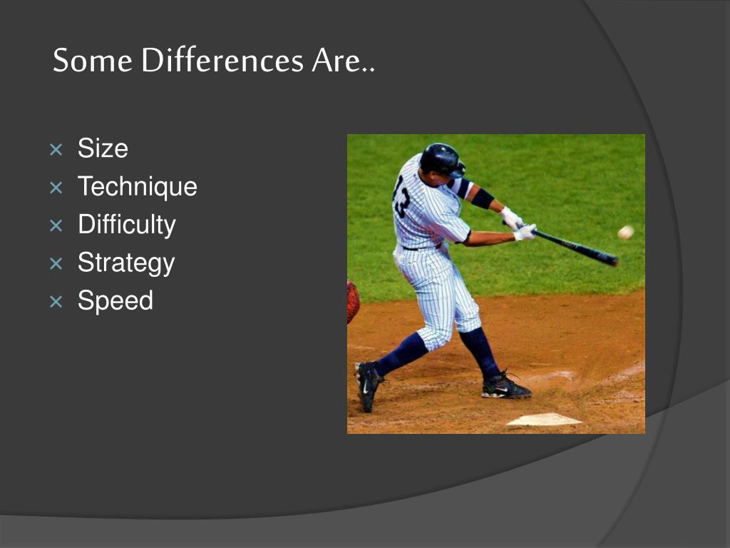 PPT - Baseball Vs. Softball PowerPoint Presentation, free download - ID