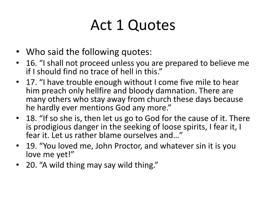 PPT - The Crucible: Act 1 PowerPoint Presentation, free download - ID