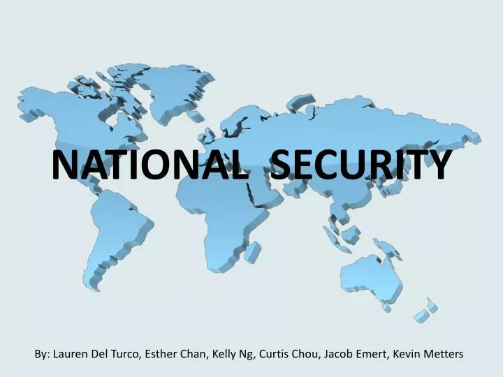 paper presentation on national security