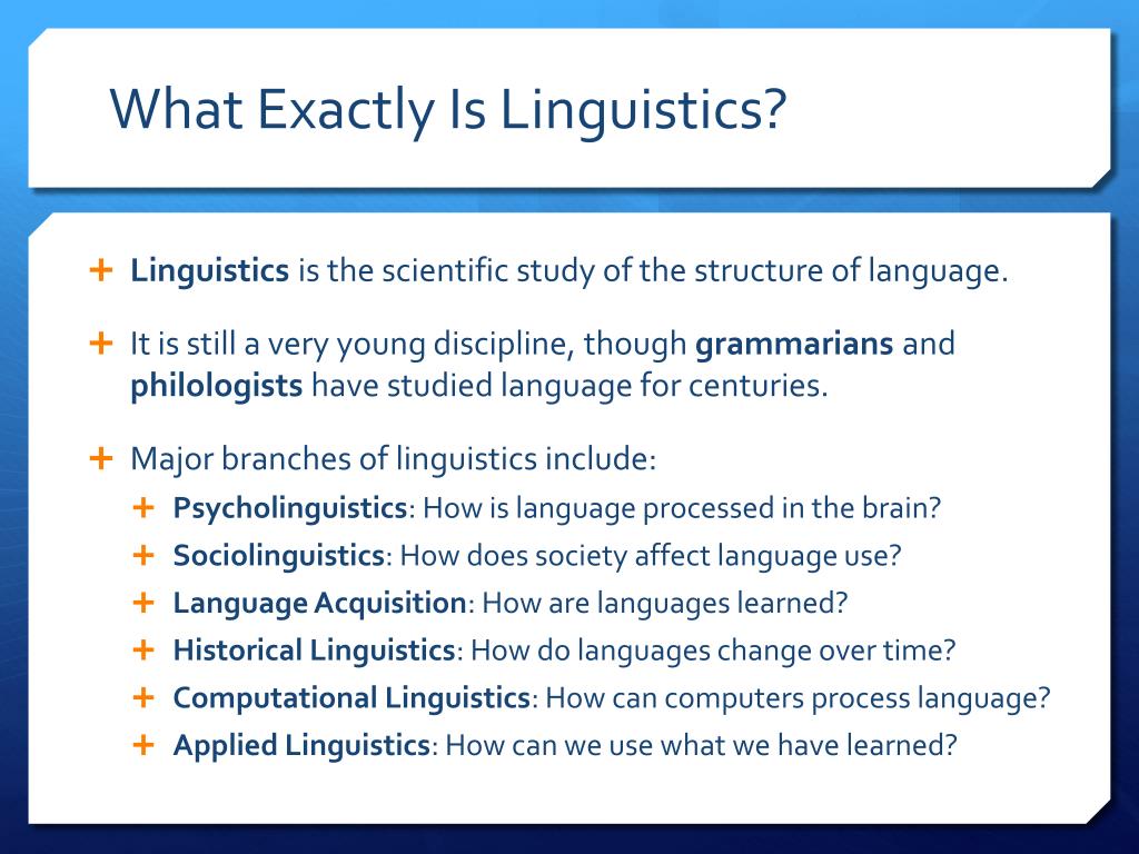 definition of presentation in linguistics