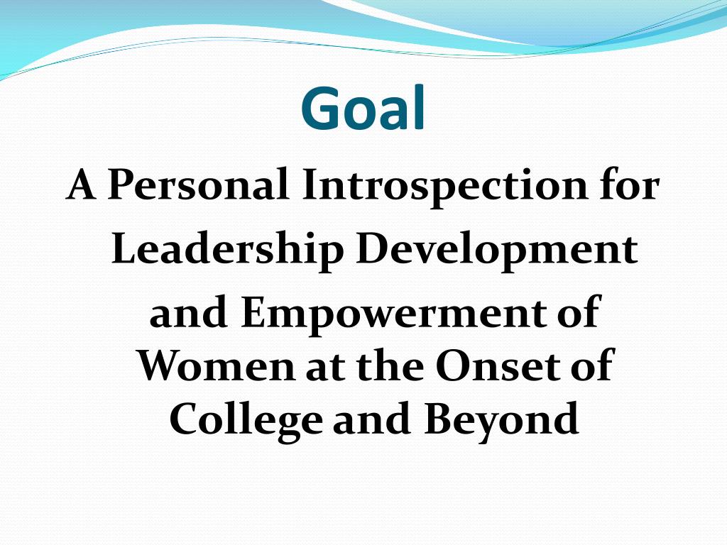 PPT - “2011 NCCWSL Conference” Personal Empowerment for Leadership ...