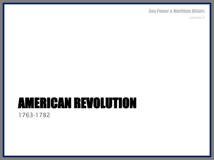 american revolution n.