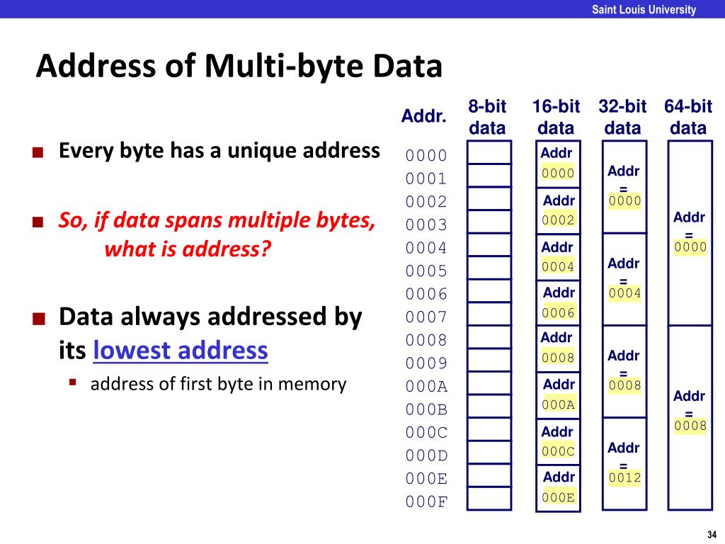 PPT Memory Organization and Addressing CSCI 224 / ECE 317 Computer
