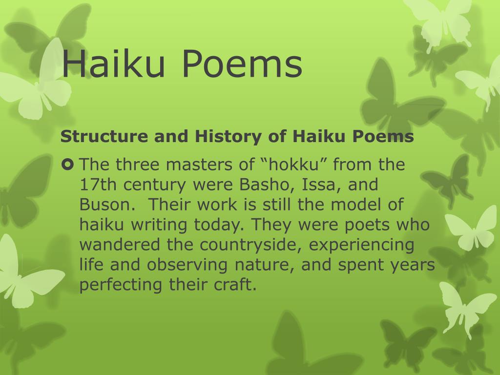 PPT - Haiku PowerPoint Presentation, free download - ID:2323670