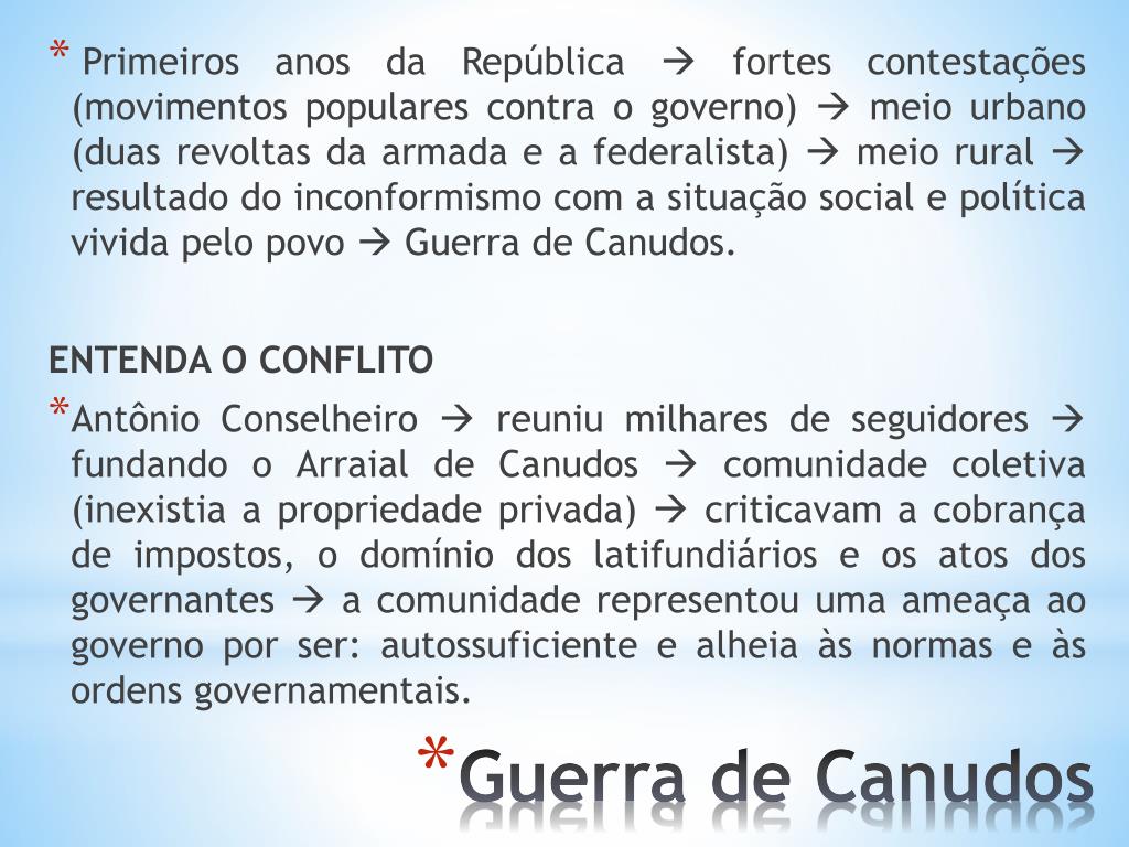 PPT - OS PRIMEIROS ANOS DA REPÚBLICA NO BRASIL PowerPoint Presentation -  ID:2323822