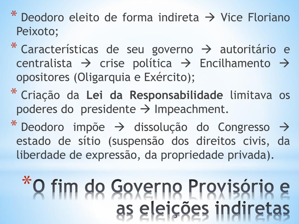 PPT - OS PRIMEIROS ANOS DA REPÚBLICA NO BRASIL PowerPoint Presentation -  ID:2323822